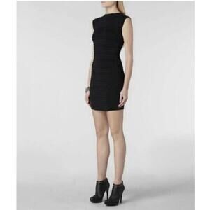 AllSaints Mantoro Bodycon Black Mini Dress